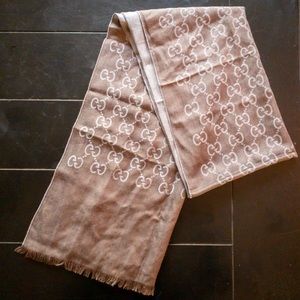 Like New Gucci Jacquard Scarf